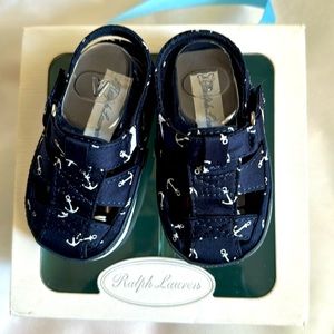 Ralph Lauren toddler shoe navy blue size 2